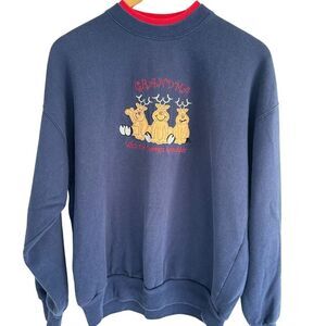 Vintage 90s M & C Sportswear Womens Large‎ Sweatshirt Grandma Grandkids